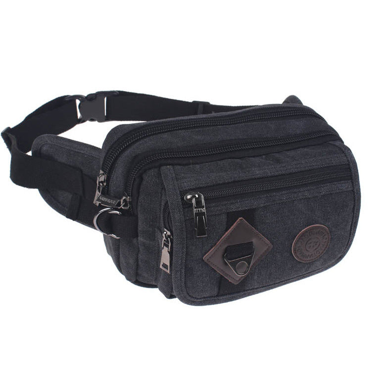 outdoor sports running canvas crossbody waist bag