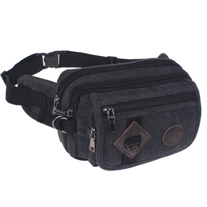 outdoor sports running canvas crossbody waist bag