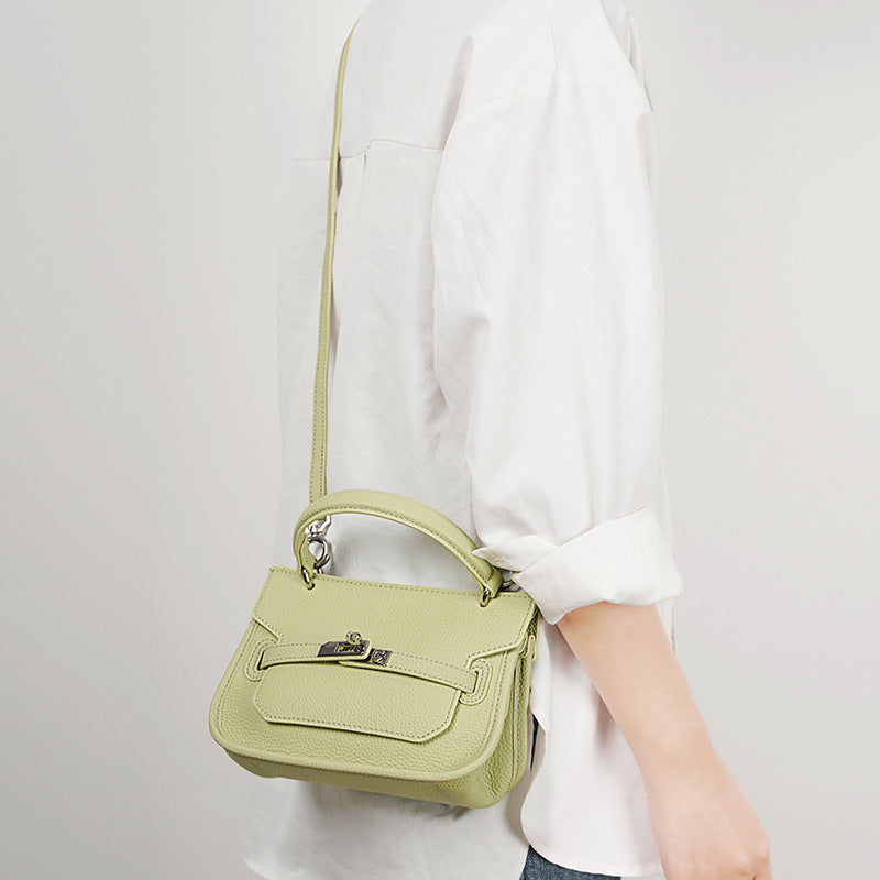 first layer cowhide underarm shoulder crossbody leather womens bag