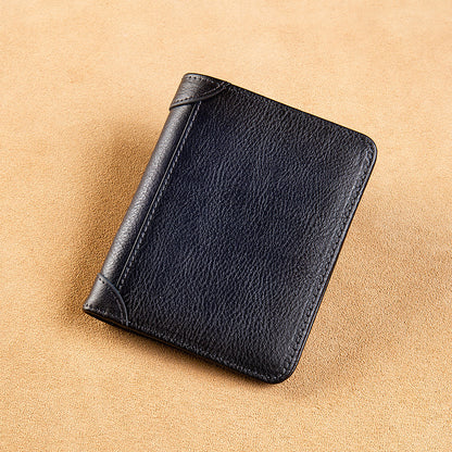 all in one short money leather ultra thin mens wallet