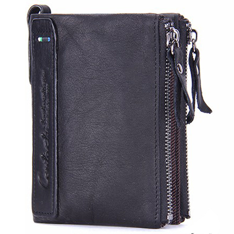 genuine leather mens short chic coin purse