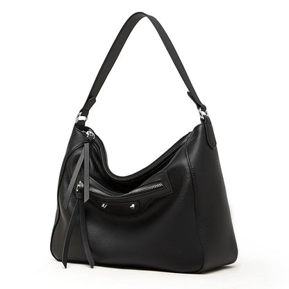 Large-capacity Crossbody Bag Made Of Genuine Leather For Women