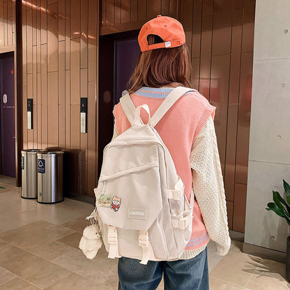 schoolbag high school nylon large capacity backpack female backpack student