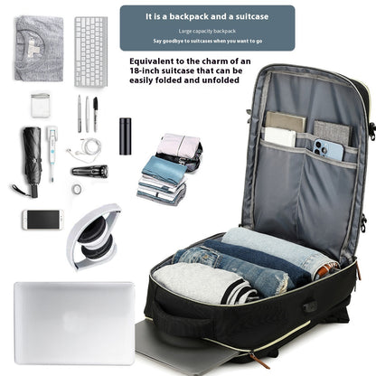 large capacity mens backpack lightweight short trip
