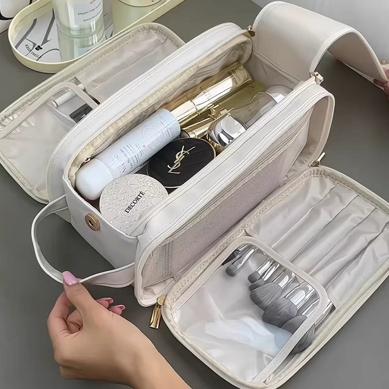 womens fashion large capacity suitcase cosmetic bag