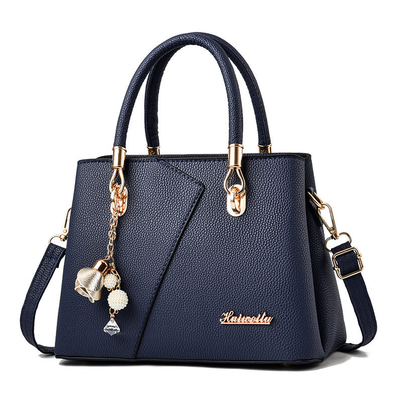 autumn and winter new fashion litchi pattern shoulder messenger bag