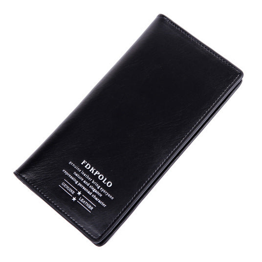 mens leather multi card bi fold fashion wallet