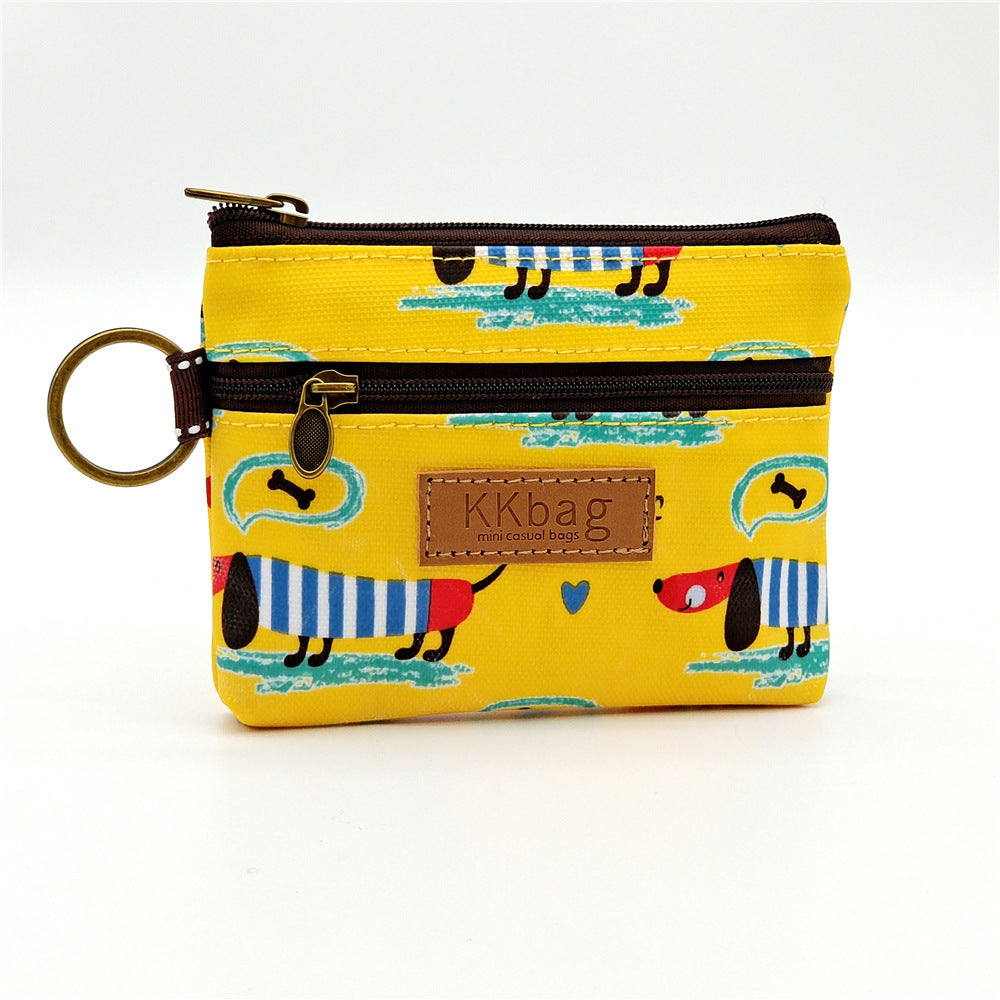 printed film cartoon change purse