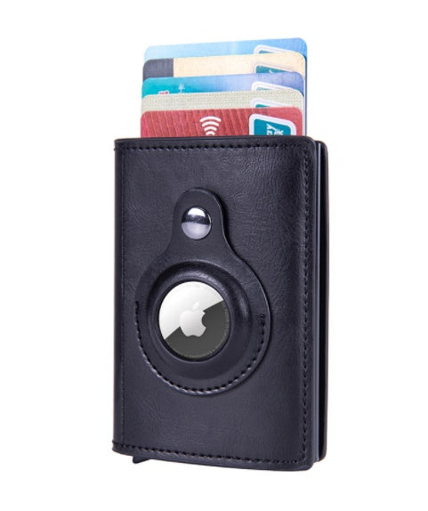 aluminum alloy carbon fiber clip anti theft card holder