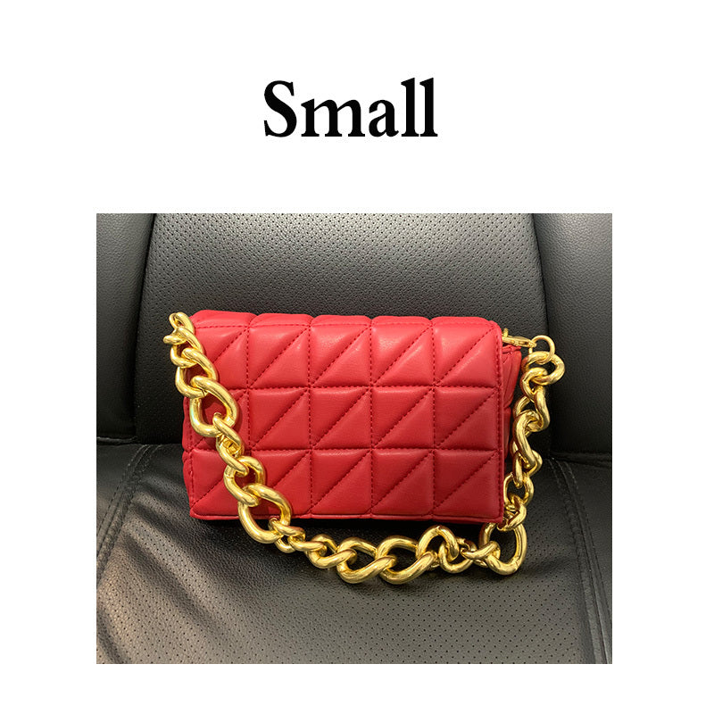 all match quilted one shoulder chain bag small square bag envelope