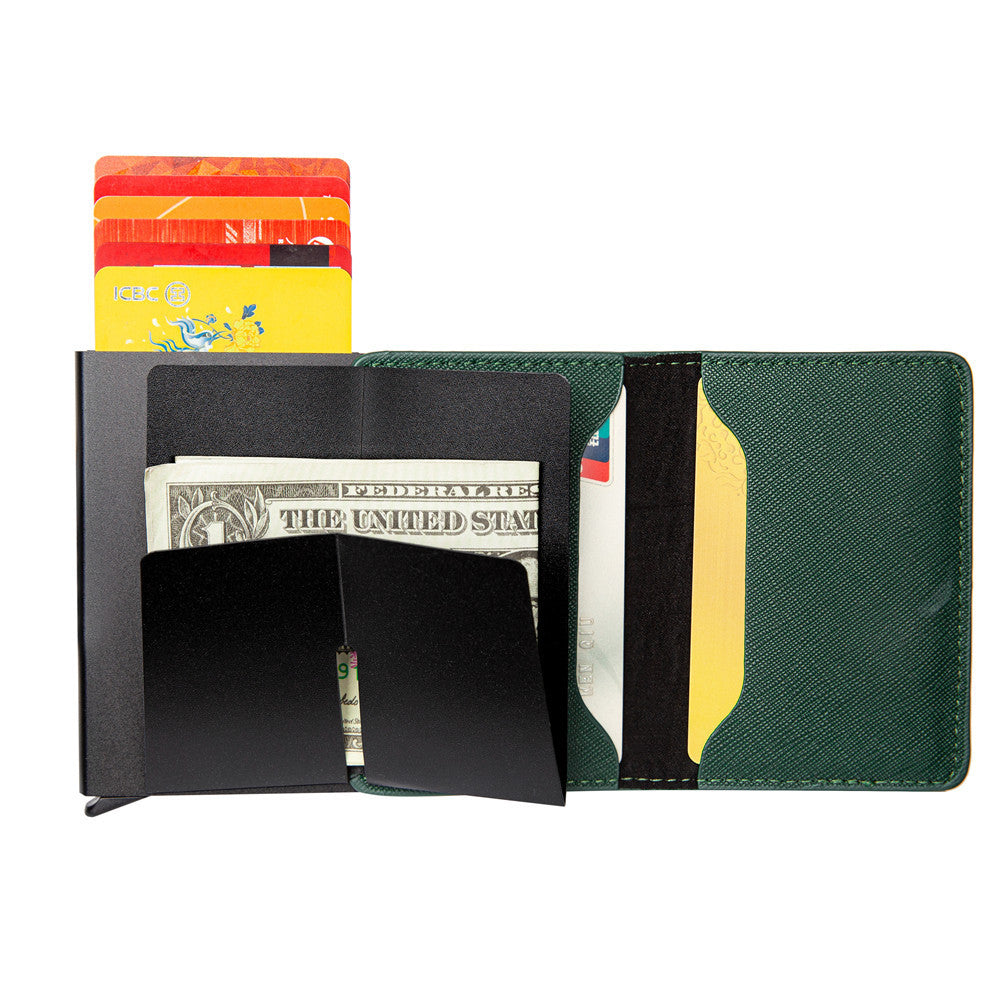 mens fashion color contrast wallet