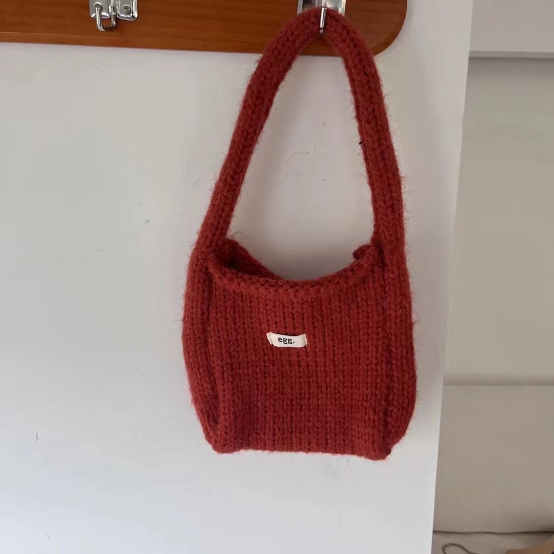 autumn wild candy color simple shoulder bag