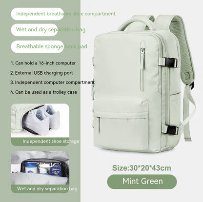 large capacity multifunctional travel waterproof mummy backpack
