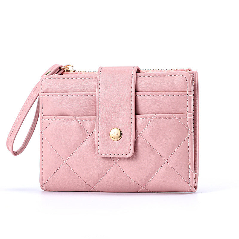 simple and niche womens short wallet