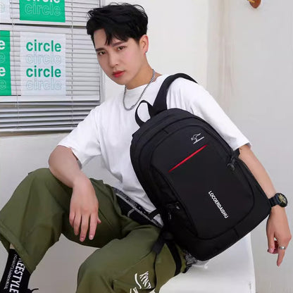 large capacity high student schoolbag travel mens backpack