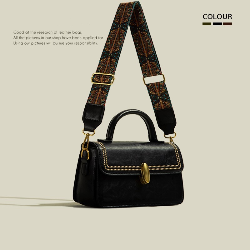 advanced texture retro messenger bag for women