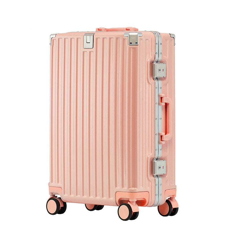 aluminum frame luggage solid extra thick and durable trolley case