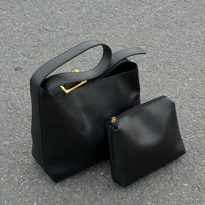 new fashion all match bucket large capacity simple casual two piece suit shoulder messenger bag