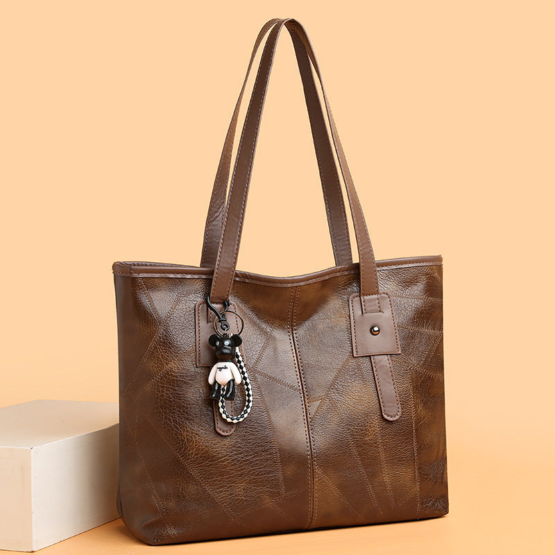 new large capacity bag womens korean style trendy womens shoulder bag portable commuter hand carrying bag
