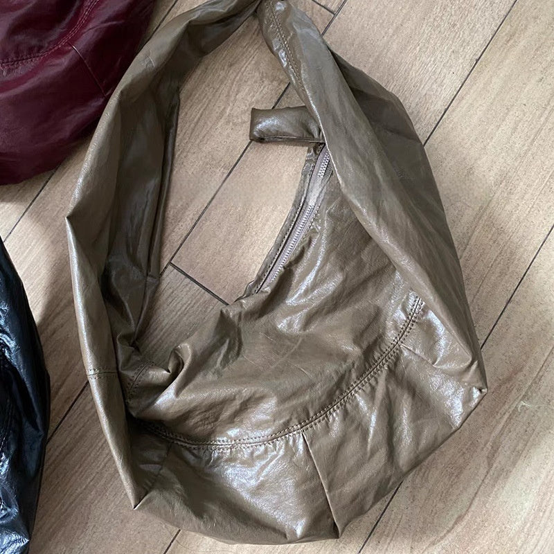 dumpling retro lazy shoulder messenger bag