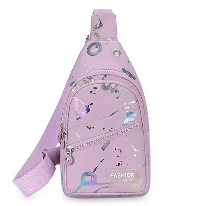 womens one shoulder crossbody backpack oxford cloth chest bag