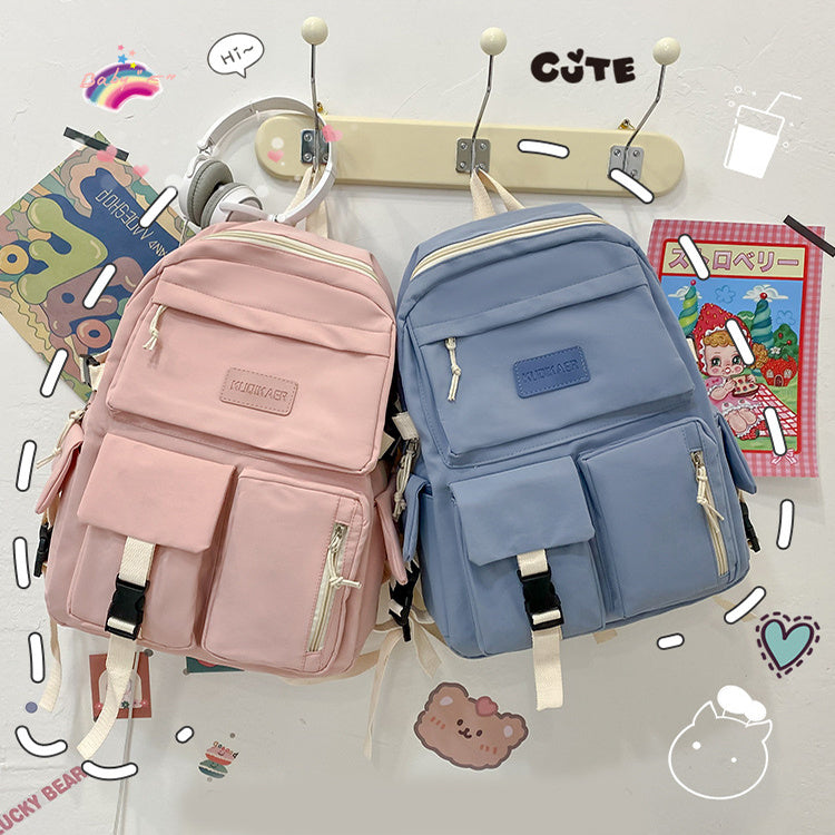 large capacity junior high school student schoolbag light and simple