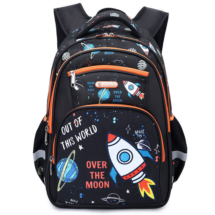 primary school boys large capacity childrens backpack space schoolbag