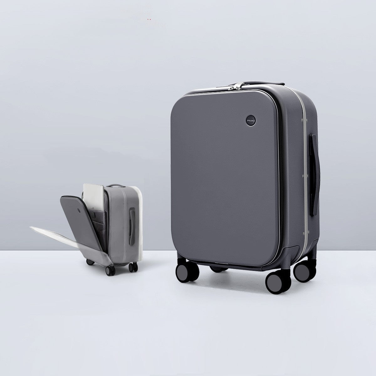 front opening boarding 20 suitcase aluminum frame