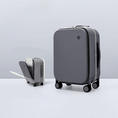 front opening boarding 20 suitcase aluminum frame