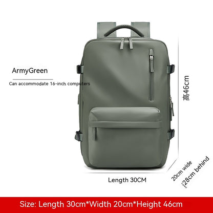 dry wet separation backpack large capacity leisure fashion schoolbag