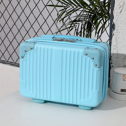 portable suitcase female small 14 inch mmakeup box