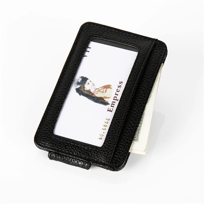 mens fashion portable magnetic closure card holder wallet