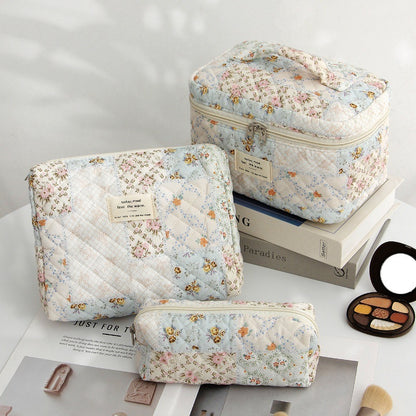 cotton cosmetic bag portable toiletry storage