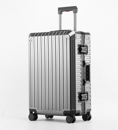 all aluminum magnesium alloy trolley case business luggage