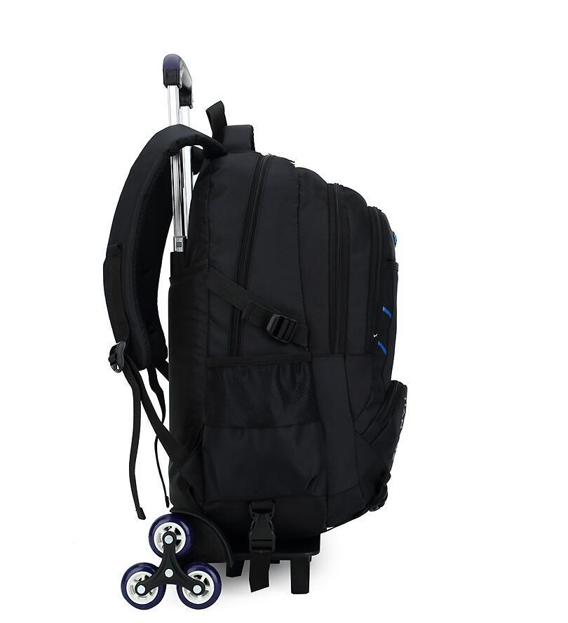 lightweight three wheeled childrens trolley school bag