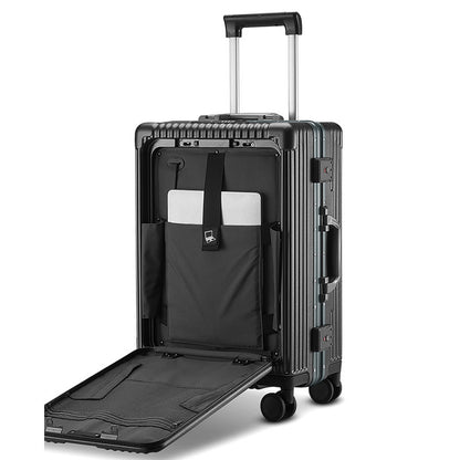 multifunctional business trolley case with water cup holder