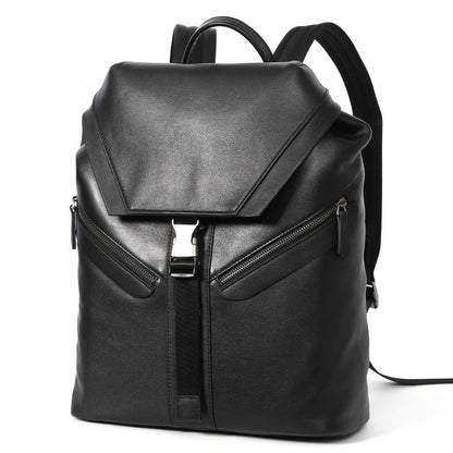 Leather Backpack Outdoor Sports Large Capacity Travel Bag
