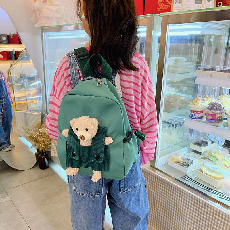 cartoon cute little bear kindergarten school bag