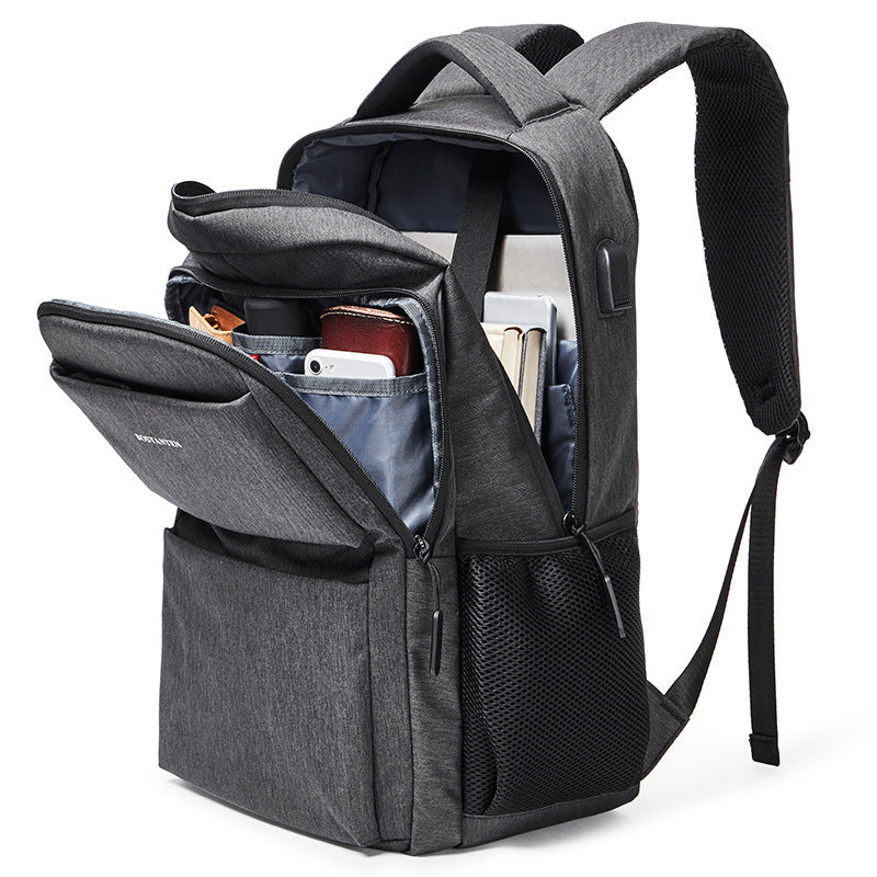 mens backpack schoolbag business computer bag leisure