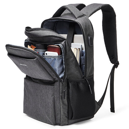 mens backpack schoolbag business computer bag leisure