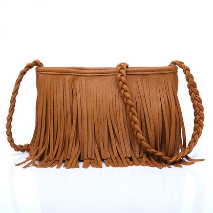 hand woven tassel bag shoulder crossbody bag