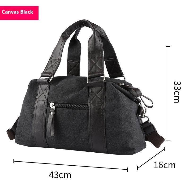 fashion mens retro canvas out luggage business travel handbag