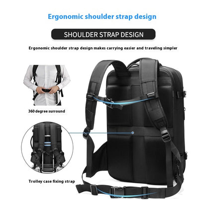 large capacity multifunctional mens backpack