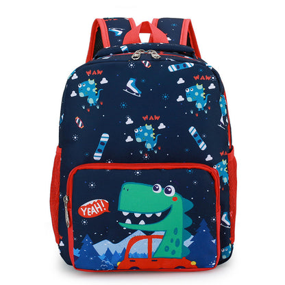 childrens bag cute dinosaur kindergarten cartoon print male and female baby backpack