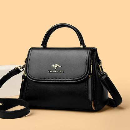 Retro High-end Textured Tote And Shoulder Bag