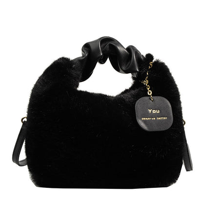 winter tote cute plush women