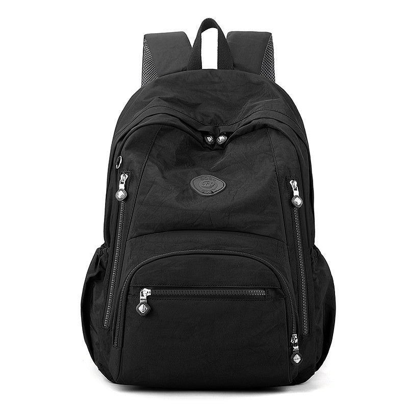 Waterproof Computer Bag Backpack Women's Multi-pocket Coverable Handle