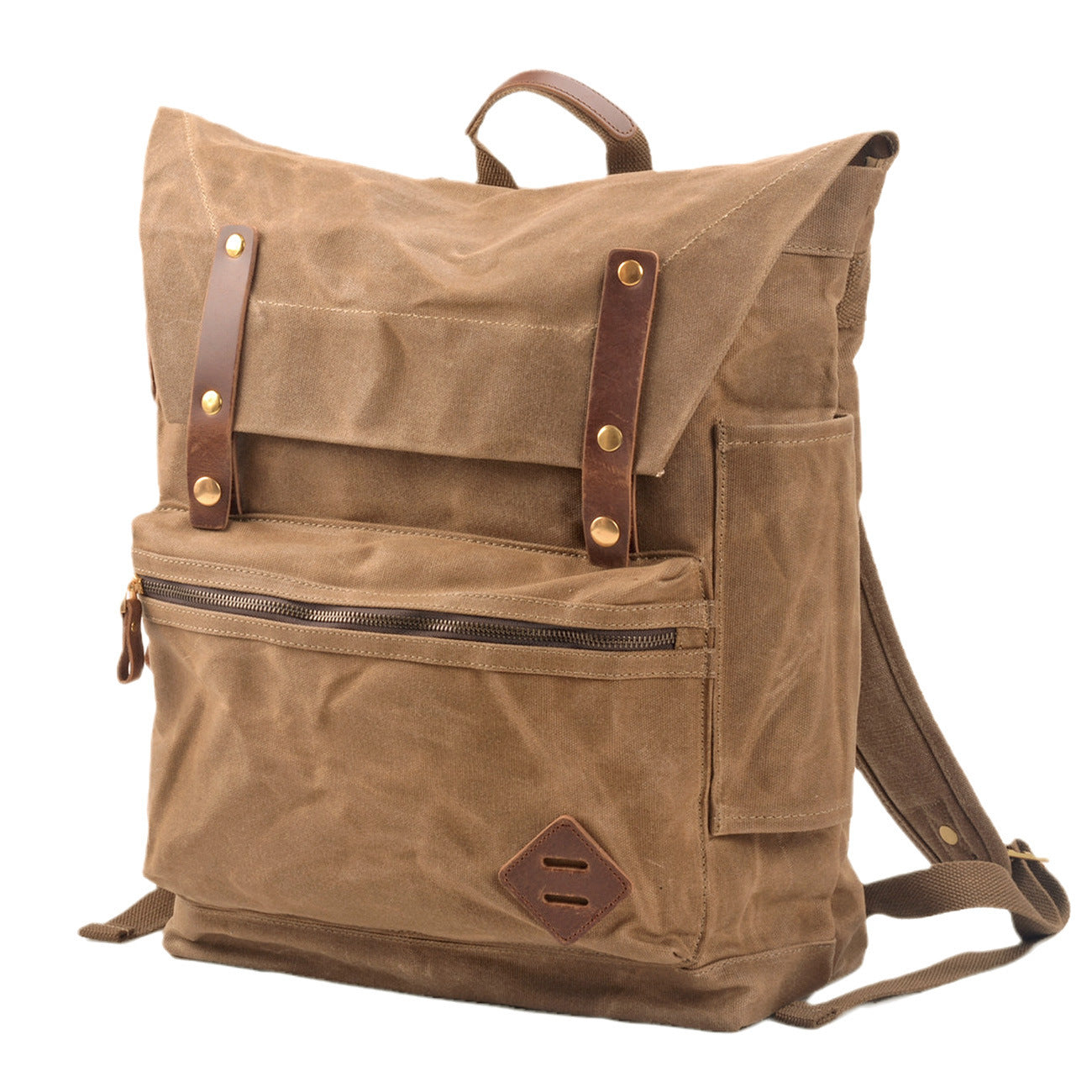 large capacity waterproof canvas backpack