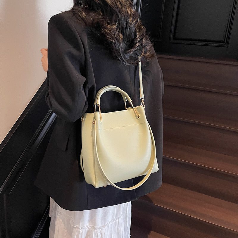 bucket bag simple all match portable shoulder crossbody bags