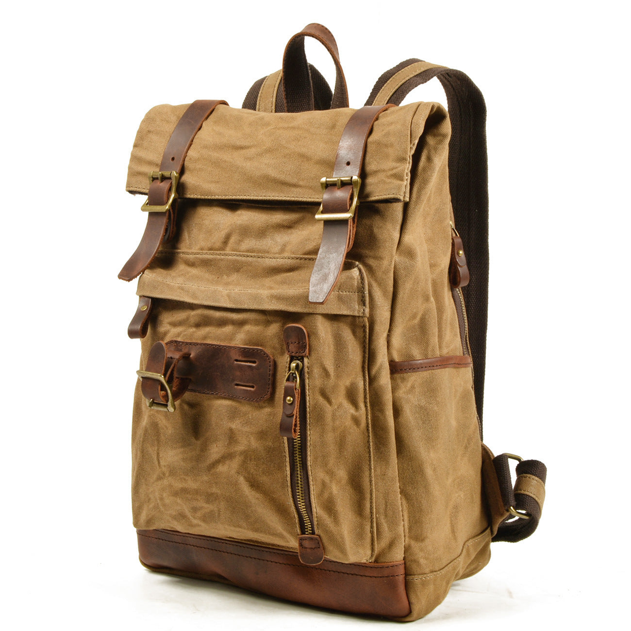 muchuan canvas outdoor mountaineering waterproof breathable travel backpack